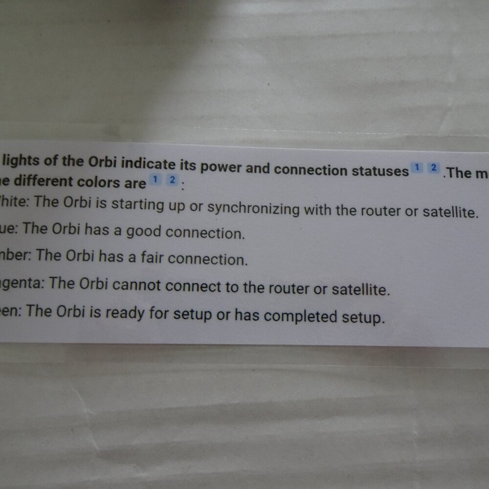 Orbi Netgear RBR50 Router and RBS50 Satellite x 2 Mesh WiFi - with power cords - Picture 3 of 14